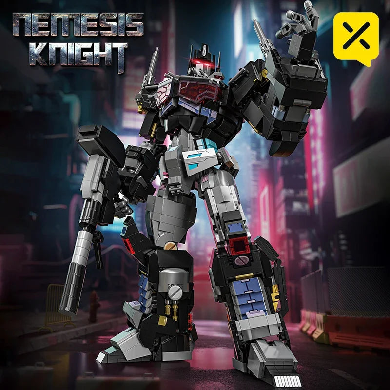 Transformers-Bausteine Nemesis Knight — Dunkler Optimus Prime zum Bauen, 1886 Teile