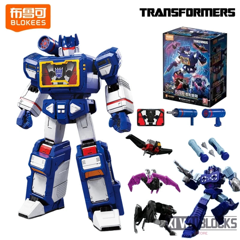 Transformers-Figur Soundwave Blitzwing Standard – beweglicher nachtblauer Brick mit integrierter Kassette