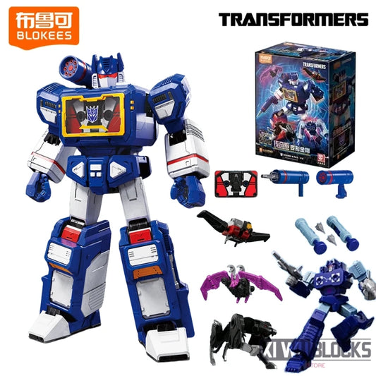 Transformers-Figur Soundwave Blitzwing Standard – beweglicher nachtblauer Brick mit integrierter Kassette