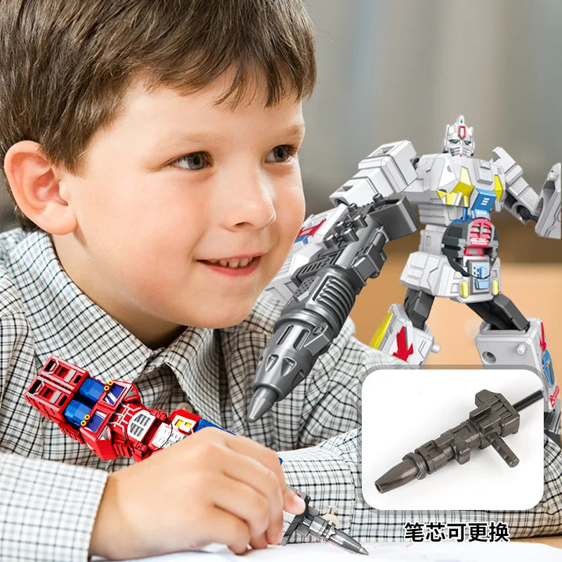 Transformers-2-in-1-Spielzeug – Roter und gelber Stift