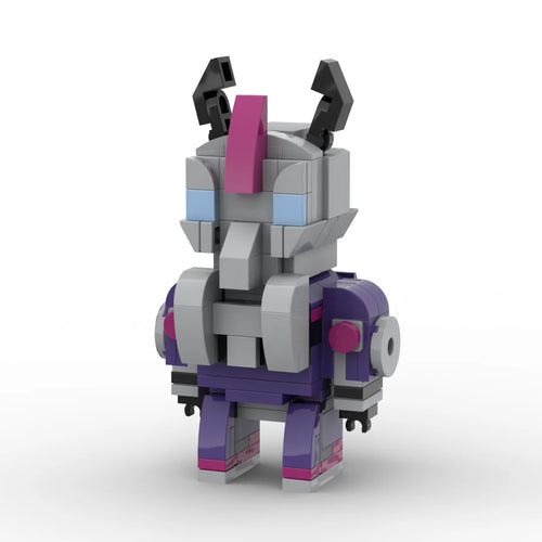 Transformers-Figur Alpha Trion One-Edition – alter weinroter und weißer Brick-Weiser