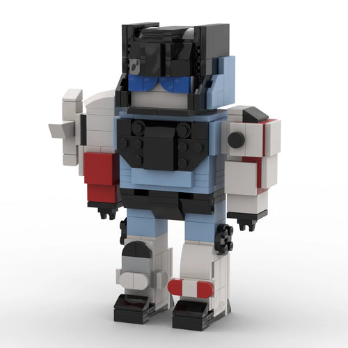 Transformers-Figur Defensor – blau-weiß-roter Brick-Protectobot-Kombinierer