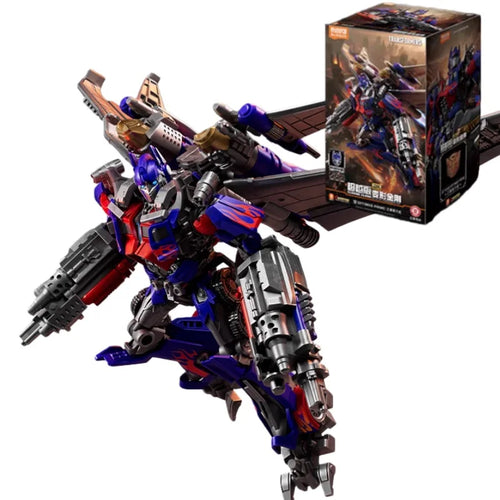 Transformers Optimus Prime Figur mit Flügeltasche – Roter und blauer Brick-Bausatz mit Flugausrüstung für Blitzwing