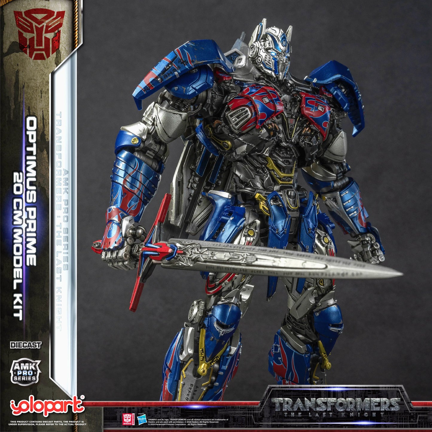 Transformers-Optimus-Prime-Modellbausatz — YOLOPARK-Kit aus The Last Knight, Zusammenbau, 20cm