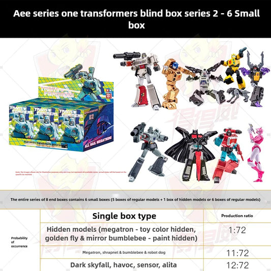 Transformers-Set mit 6 Figuren der Decepticons & Autobots — 2. Sortiment Alpha Action Elite