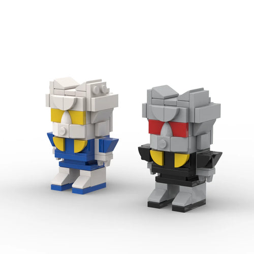 Transformers-Figuren-Duo Rewind und Eject – Miniatur-Autobot-Brick-Kassetten