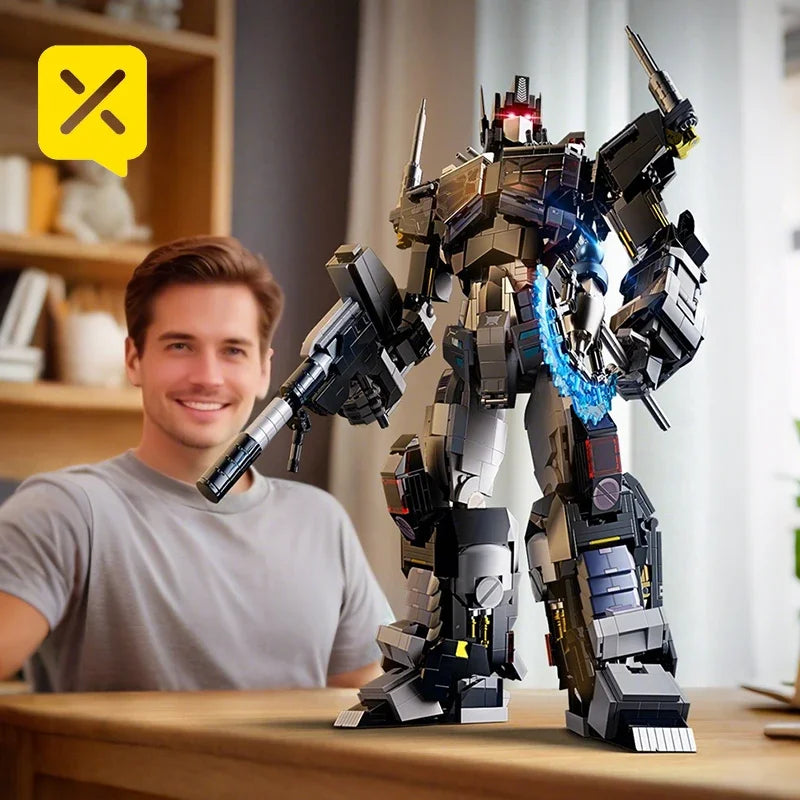 Transformers-Bausteine Nemesis Knight — Dunkler Optimus Prime zum Bauen, 1886 Teile