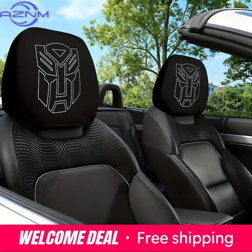 Transformers-Kopfstützenbezug mit Autobot — 2er-Set Sitzschutz fürs Auto