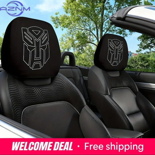Transformers-Kopfstützenbezug mit Autobot — 2er-Set Sitzschutz fürs Auto