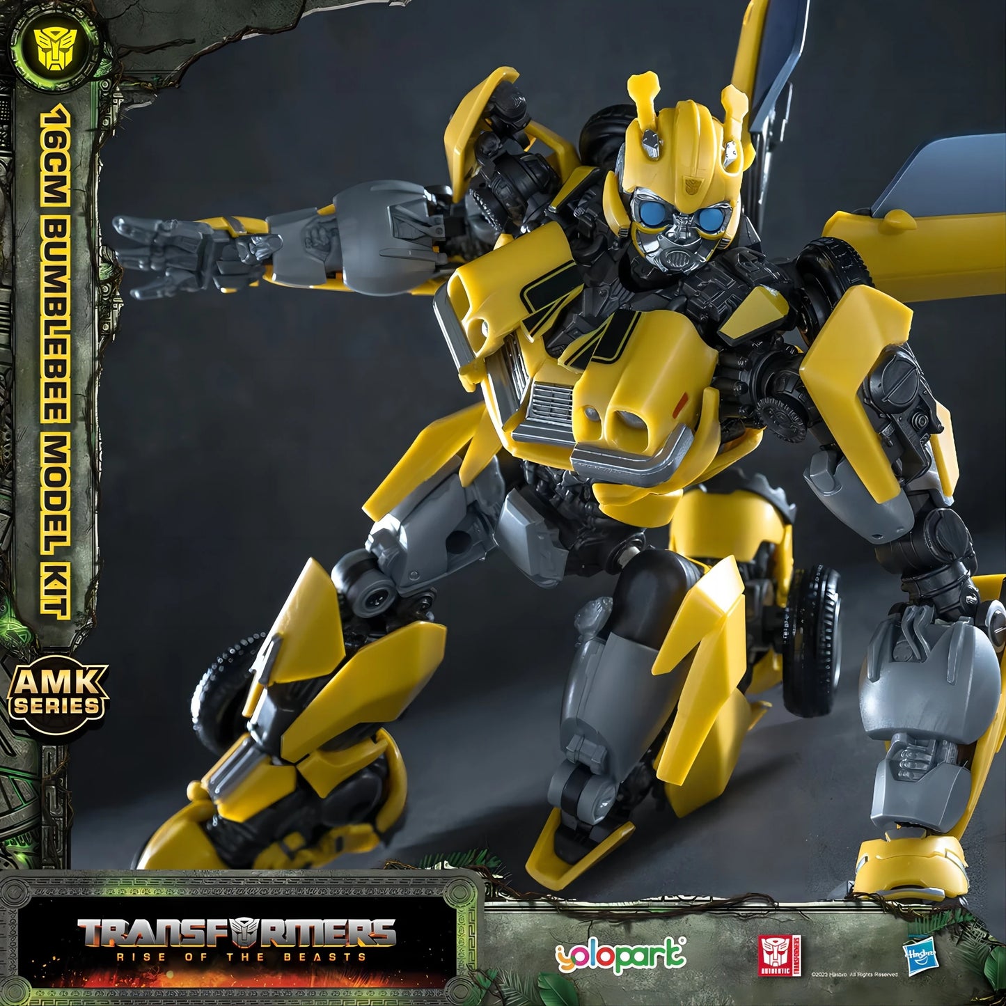 Transformers-Figur Bumblebee 16 cm – Beweglicher AMK-Sammlermodellbausatz