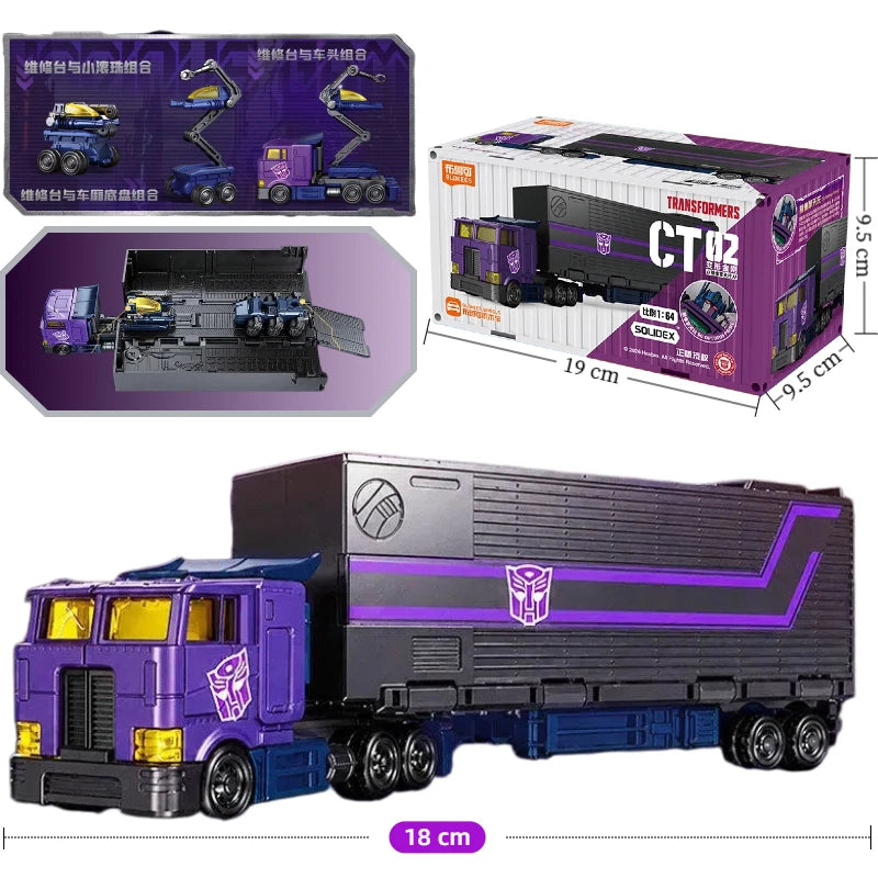 Transformers Motormaster Figur im dunklen Konvoi – Violette Fahrerkabine, CT02 Stunticon-Edition