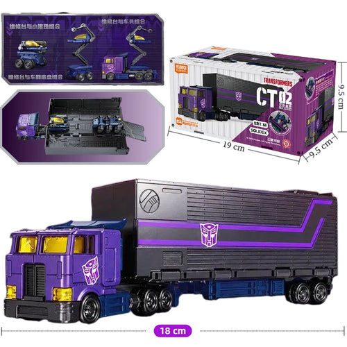 Transformers Motormaster Figur im dunklen Konvoi – Violette Fahrerkabine, CT02 Stunticon-Edition
