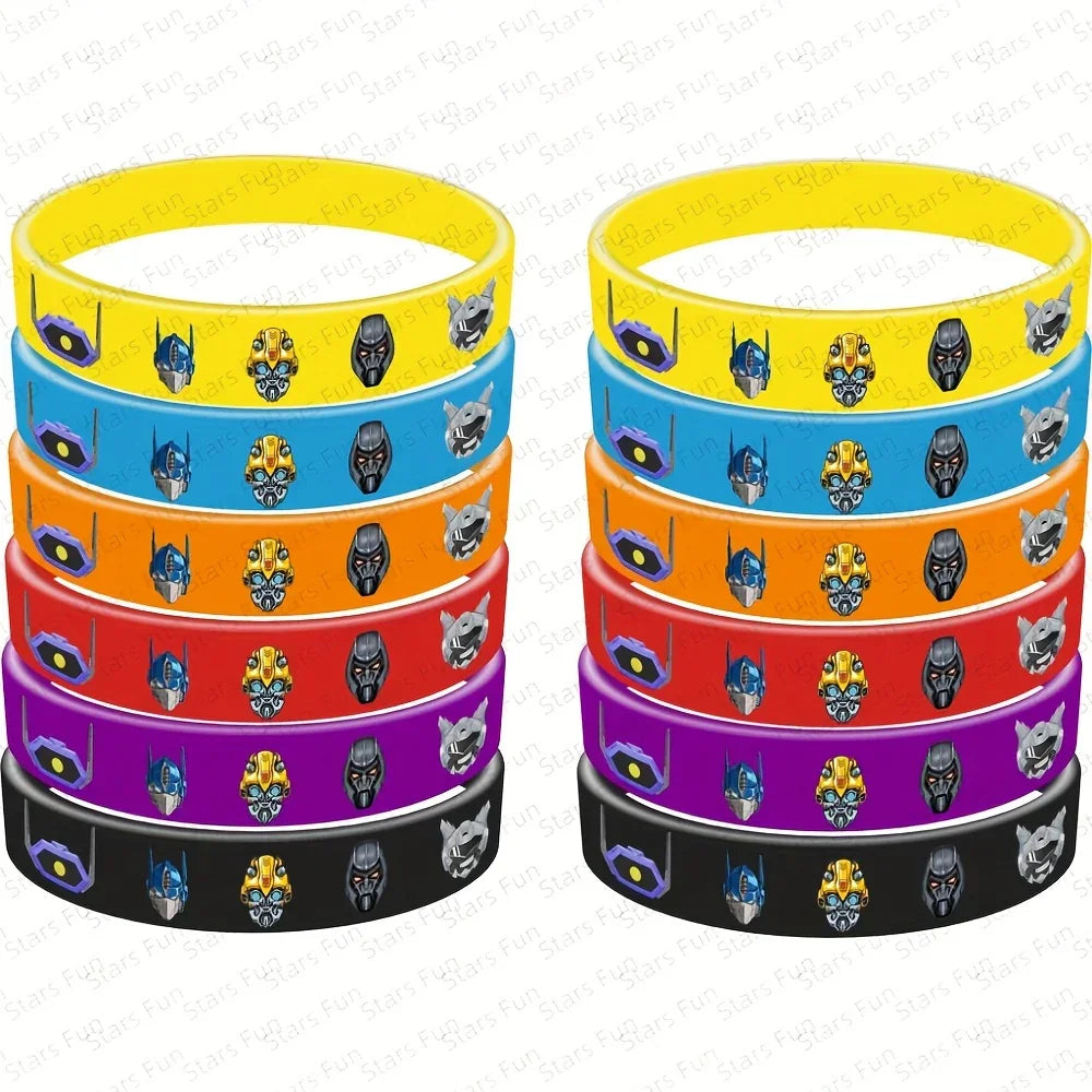 Lot 12 Bracelets Transformers - Logos